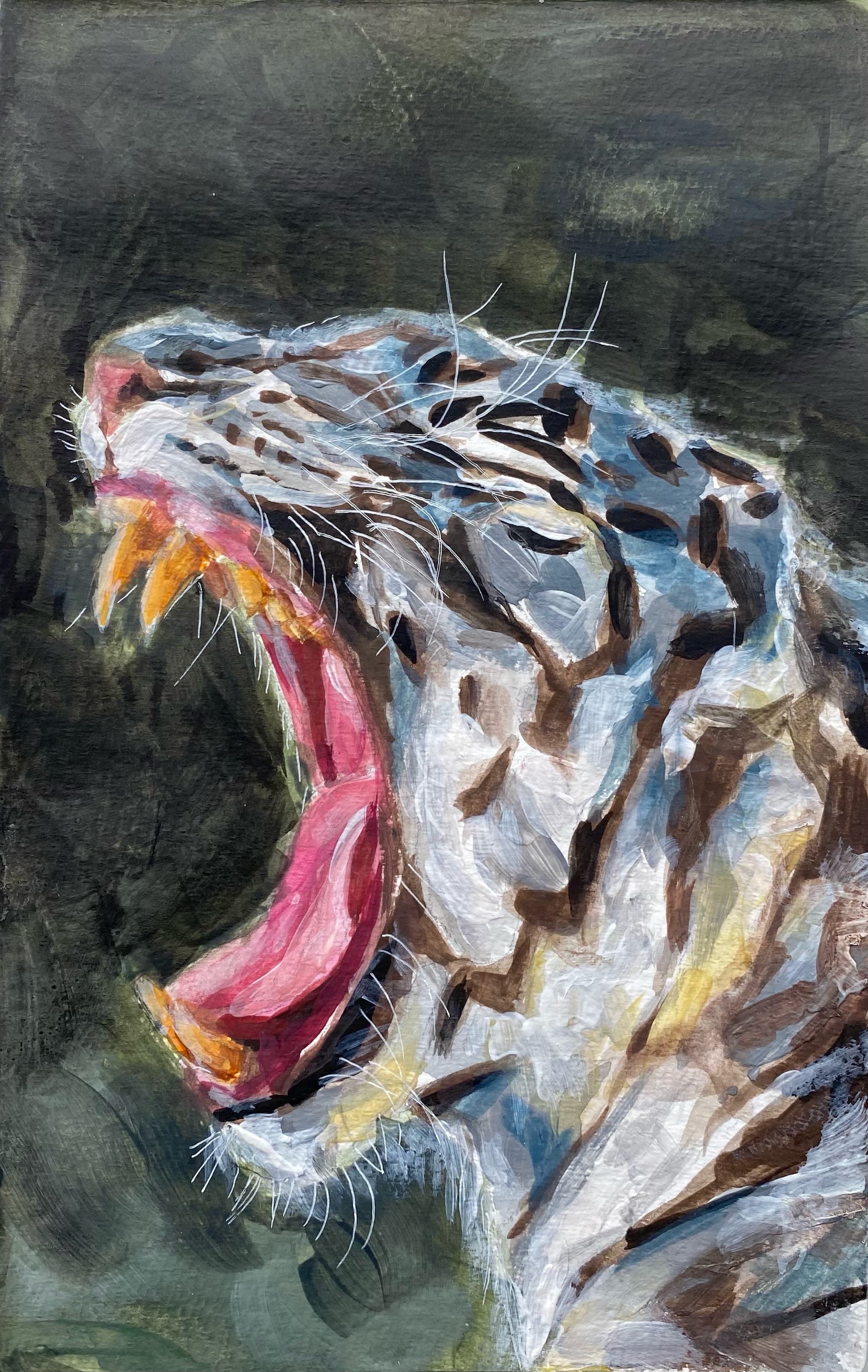 N Back, made with gouache on watercolor paper