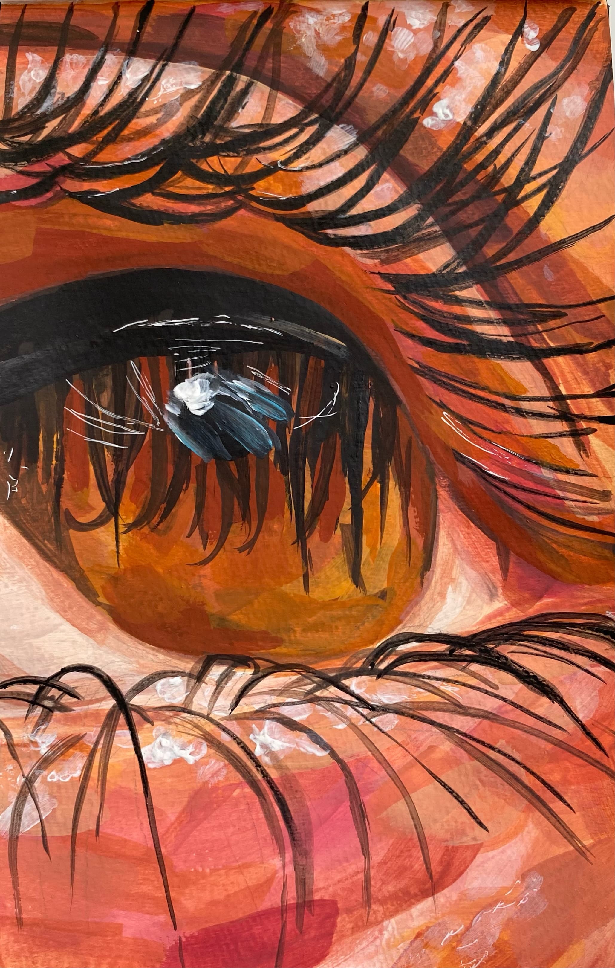 Hold the Vision, made with gouache on watercolor paper